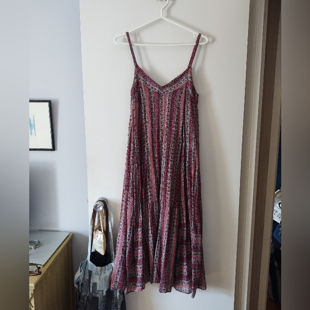 Michelle Kim Indian Cotton Boho Hippie Dress XS